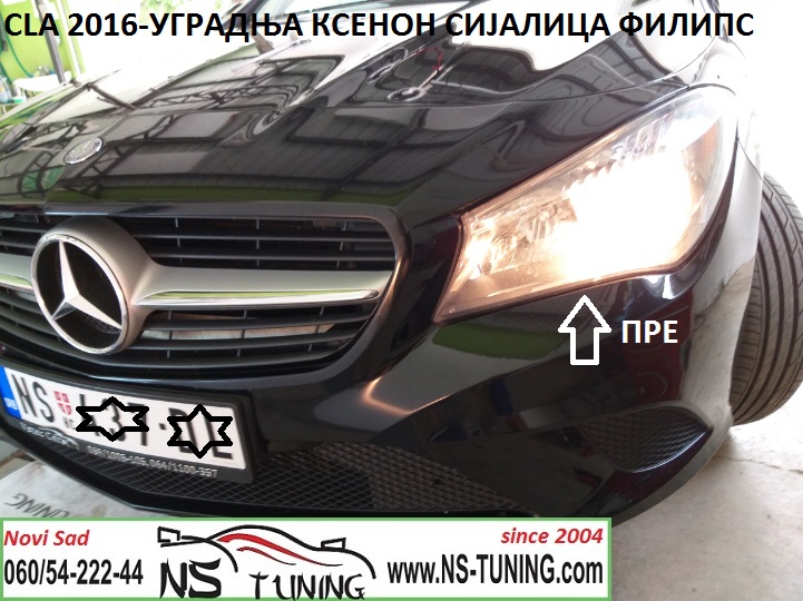 mercedes cla xenon farovi sijalica h7 philips ugradnja xenona novi sad tuning